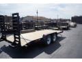 18ft Bumper Pull TA Equipment Trailer w/Stand Up Ramps
