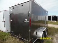 V-nose Charcoal Gray Motorcycle Trailer 14ft Long 