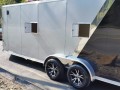   All Aluminum 27ft Finished Walls and Ceiling Snowmobile Trailer