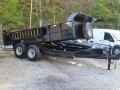 14ft black tandem 5200lb axle dump trailer