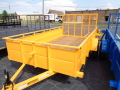 YELLOW 12FT HIGH SOLID SIDE UTILITY TRAILER