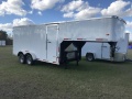 24ft Gooseneck Cargo Trailer w/Double Rear Doors