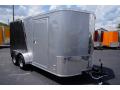 14FT TWO TONED SILVER/BLACK CARGO TRAILER