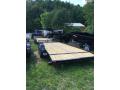 18ft Flatbed Trailer w/Dovetail and Slide in Ramps