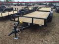 16FT Tandem Axle  Utility W/Slide in Ramps and Expanded Metal Sides