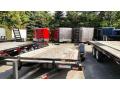 20ft Equipment Trailer Wood Deck Bumper Pull Stand Up Ramps