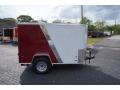 8FT  MAROON/WHITE WITH SINGLE REAR DOOR