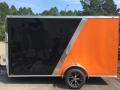 Black and Orange 12ft SA Cargo Trailer