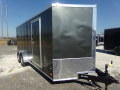 18ft CHARCOAL GRAY CARGO TRAILER W/RAMP