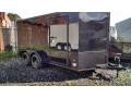 7x16 Blackout  Enclosed Cargo Trailer - motorcycle series