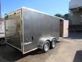 16ft Silver V-nose TA Motorcycle Trailer