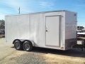 7 x 16 HD construction grade enclosed trailer
