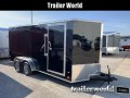 CW 7' x 16' x 6'6 Enclosed Cargo Trailer