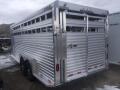 Silver 20ft All Aluminum Livestock Trailer 