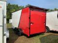 14ft Two Tone Red/White Motorcycle Trailer