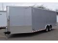 26ft Silver Snowmobile Trailer w/Plywood Interior