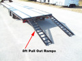 40ft Straight Deck Flatbed Trailer w/Pull Out Ramps