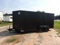 Covered Wagon Trailers 7x16 Blackout ramp door Enclosed Cargo Trailer