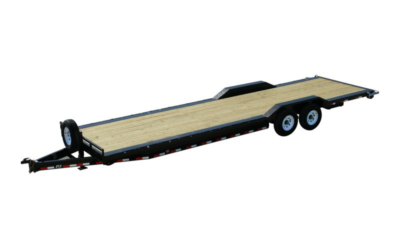 2023 PJ 36ft 2 car hauler trailer wide body drive over fenders