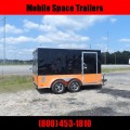 Covered Wagon Trailers 7x12 MCP Bk & Or ramp door Enclosed Cargo Trailer
