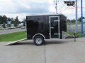 5x8 Enclosed Cargo Trailer with Ramp and a Side Entrance Door 