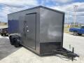 CW 7' x 16' x 7' Vnose Enclosed Cargo Trailer BLACK OUT 