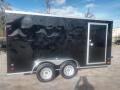 2024 Black V-nose 7 x 14 TA Enclosed Cargo Trailer