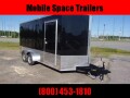 Covered Wagon Trailers 7x16 MCP Bk  scewwless ramp door Enclosed Cargo Trailer