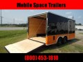 Covered Wagon Trailers 8.5x16 MCP Bk&Or ramp door Enclosed Cargo Trailer