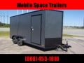 Covered Wagon Trailers 7X16 Charcoal Blackout 7' Interior Enclosed Cargo Trailer