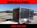 2 bike motorcycle trailer 7x10 MCP ramp door  Gray Enclosed Cargo Trailer