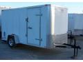 12ft White Enclosed Motorcycle Trailer 