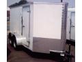 WHITE LOADED 12FT TA MOTORCYCLE TRAILER