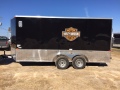 16ft Black Motorcycle Trailer w/7 Foot Interior Height