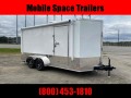  Covered Wagon Trailers 7x16 Finished AC Elec PKGramp door Enclosed Cargo Trailer