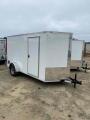  NationCraft Trailers 6x12 Ramp door WHITE Enclosed Cargo Trailer