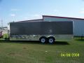 24FT CHARCOAL GRAY CAR HAULER W/ 5200 LB. AXLES