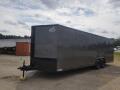 Covered Wagon Trailers 8.5x24 Charcoal  Black out ramp door Enclosed Cargo Stock# ECCW8524-68844
