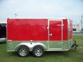 RED  MOTORCYCLE TRAILER 12FT TA
