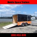 7x12 MCP Bk & Or ramp door Enclosed Cargo motorcycle bike Trailer with ramp