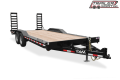 BLACK 20FT EQUIPMENT TRAILER W/STAND UP RAMPS