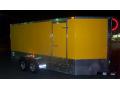 YELLOW 14FT V-NOSE MOTORCYCLE TRAILER