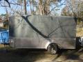 SILVER 12FT SA STEEL MOTORCYCLE TRAILER
