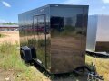 CHARCOAL 12FT ENCLOSED MOTORCYCLE TRAILER