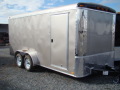 Silver 16ft Flat Front Cargo Trailer 