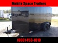 Covered Wagon Trailers 7X14 7k Blackout Tandem Ramp Door Enclosed Cargo Trailer