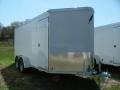 White 16 FT  Enclosed Cargo Trailer with V-nose