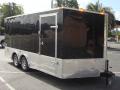 16FT MOTORCYCLE TRAILER TRAILER W/BLACK AND WHITE CHECKERED FLOOR