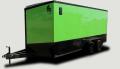 12FT Enclosed trailer Green blackout with black trim