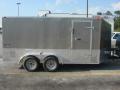 14FT PEWTER ENCLOSED MOTORCYCLE TRAILER
